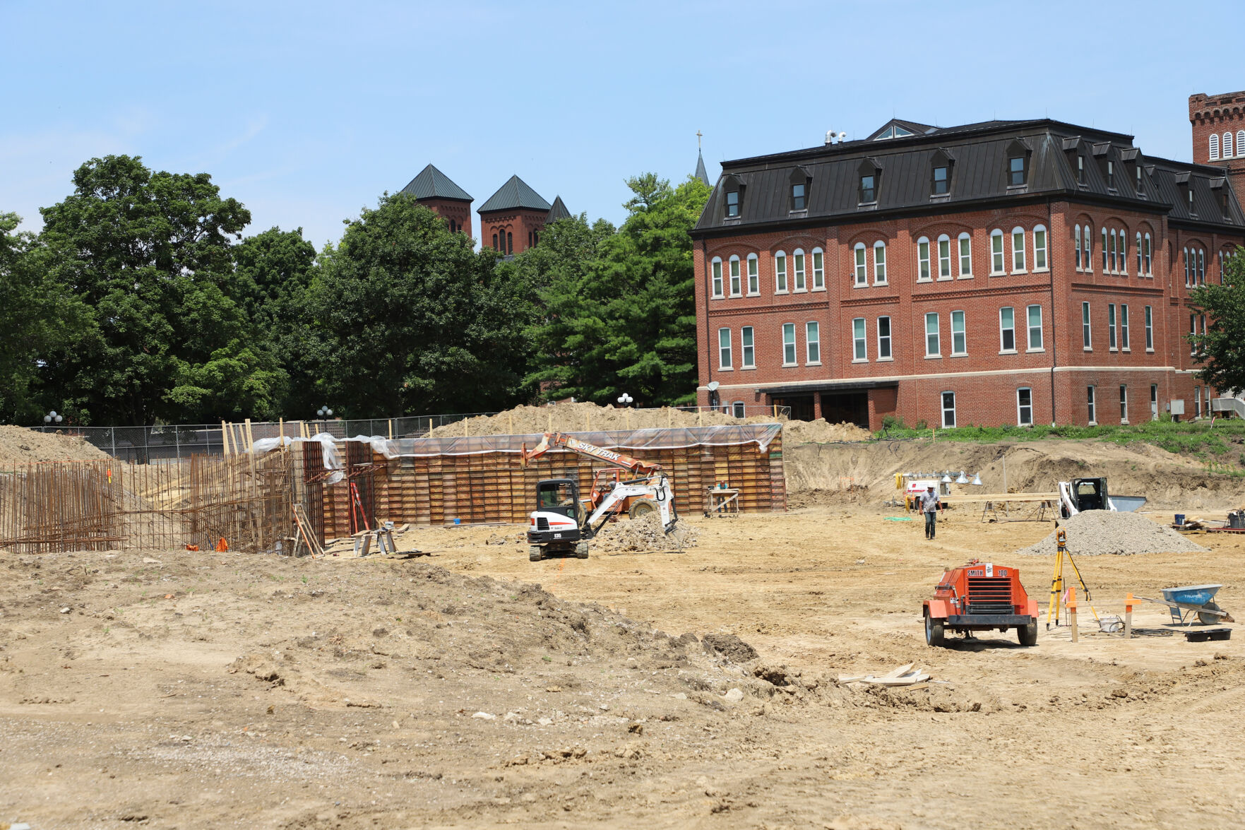 Good Shepherd Hall under construction